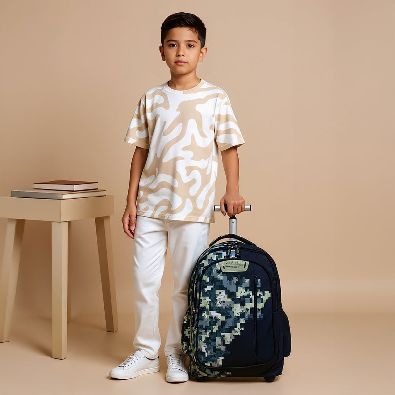 Spirit Trolley-Pixel-20In-3 Cmprt-Sustainable (Polyester) Multicolour \ 51X32X20.5 - Image 3